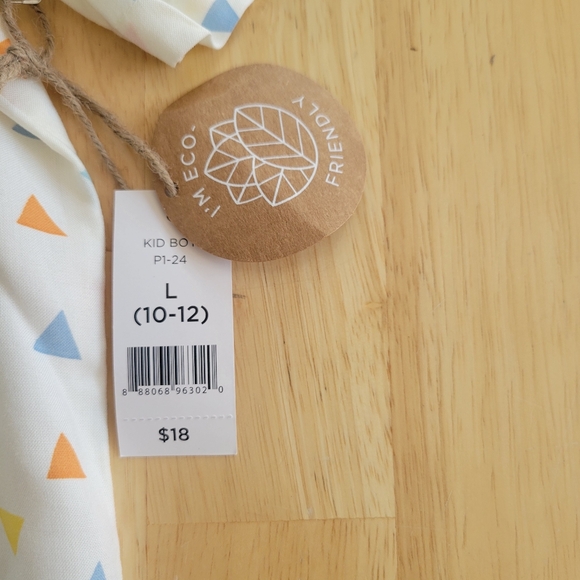 NWT colorful triangle button-down size 10-12 - Picture 4 of 5